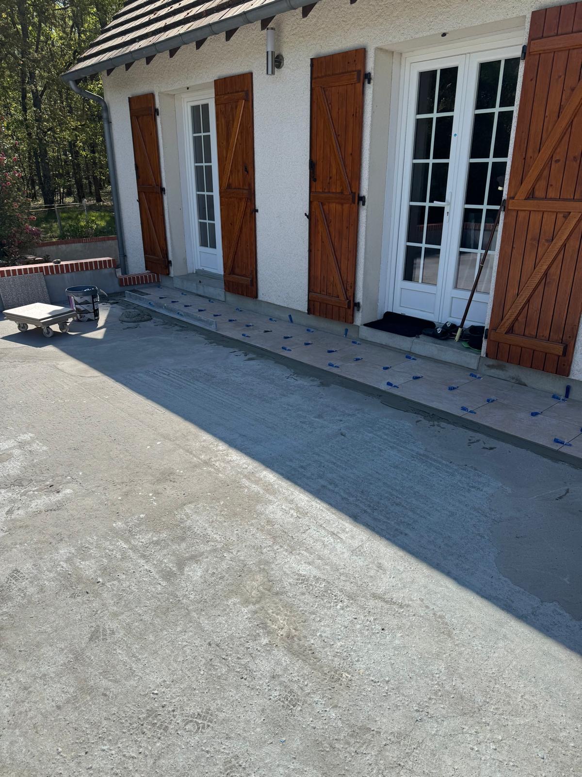 Avant rénovation terrasse